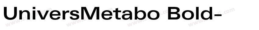 UniversMetabo Bold字体转换